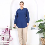 Tunikteks dokuma kaş yeni trend kumaş yumuşak rahat kesim tunik